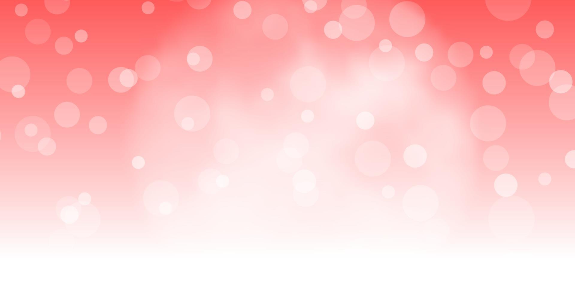 Light Red vector background with circles.