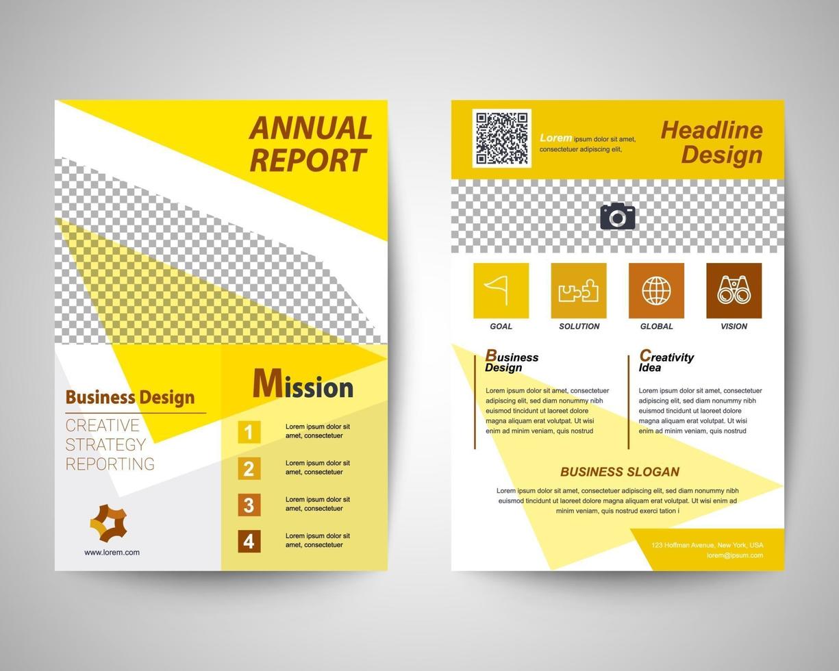 corporate flyer a4 template vector