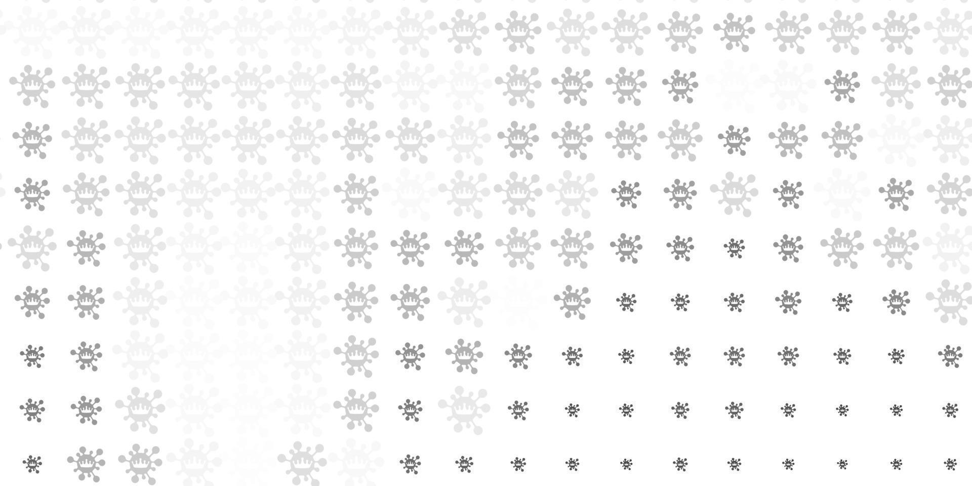 Light Gray vector backdrop with virus symbols.