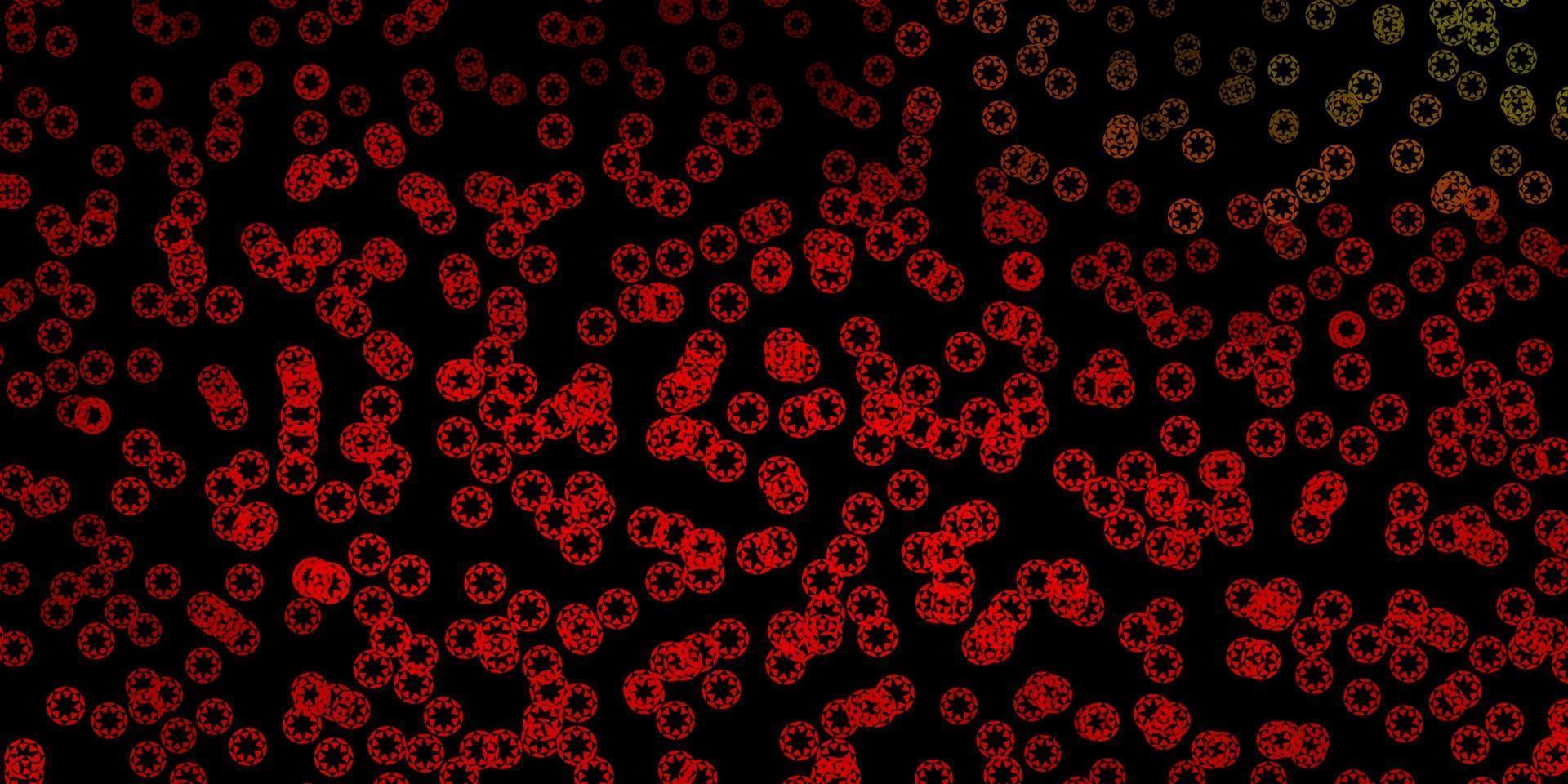 Dark green, red vector backdrop with dots.