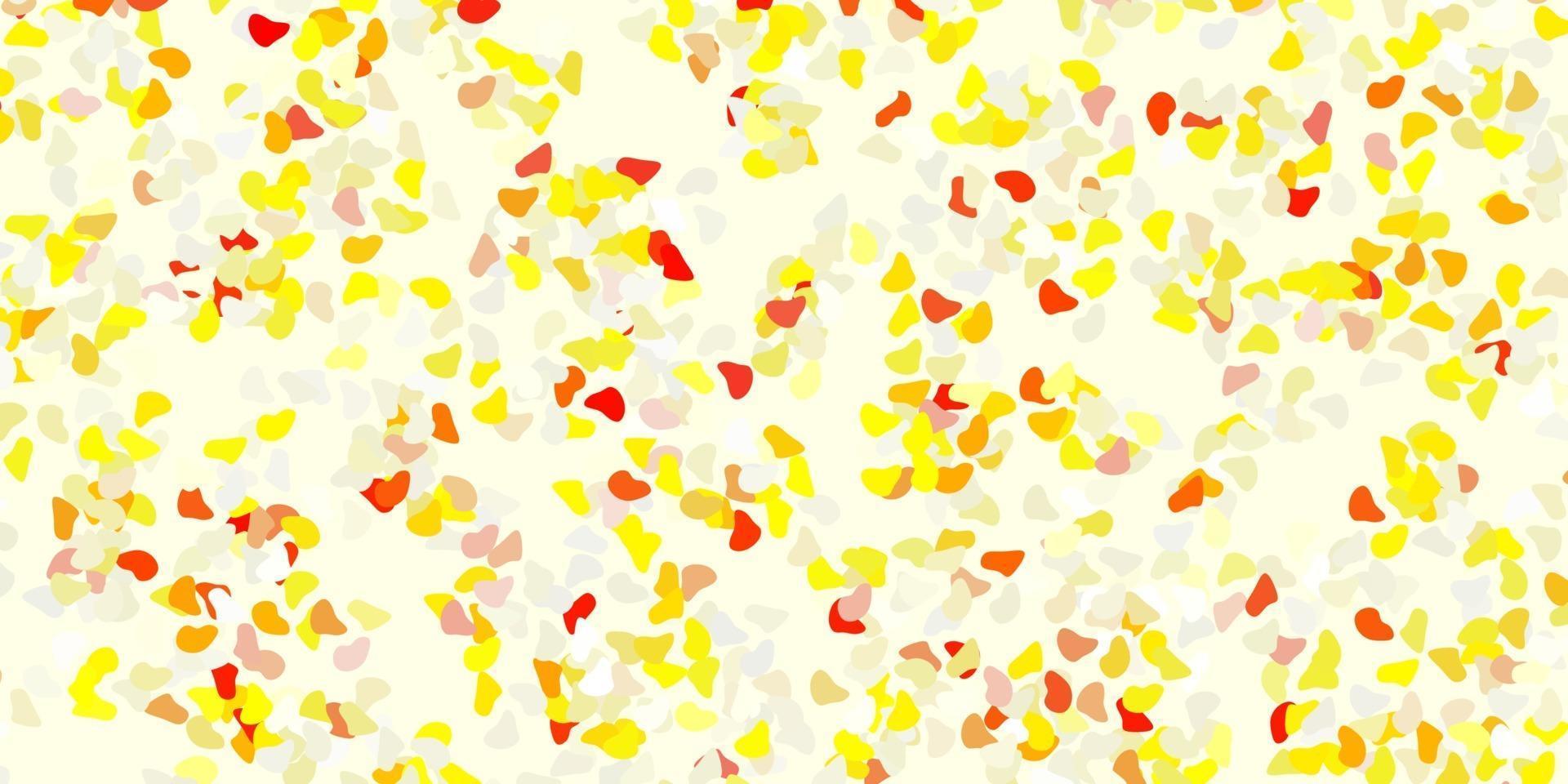 Light orange vector background with random forms.