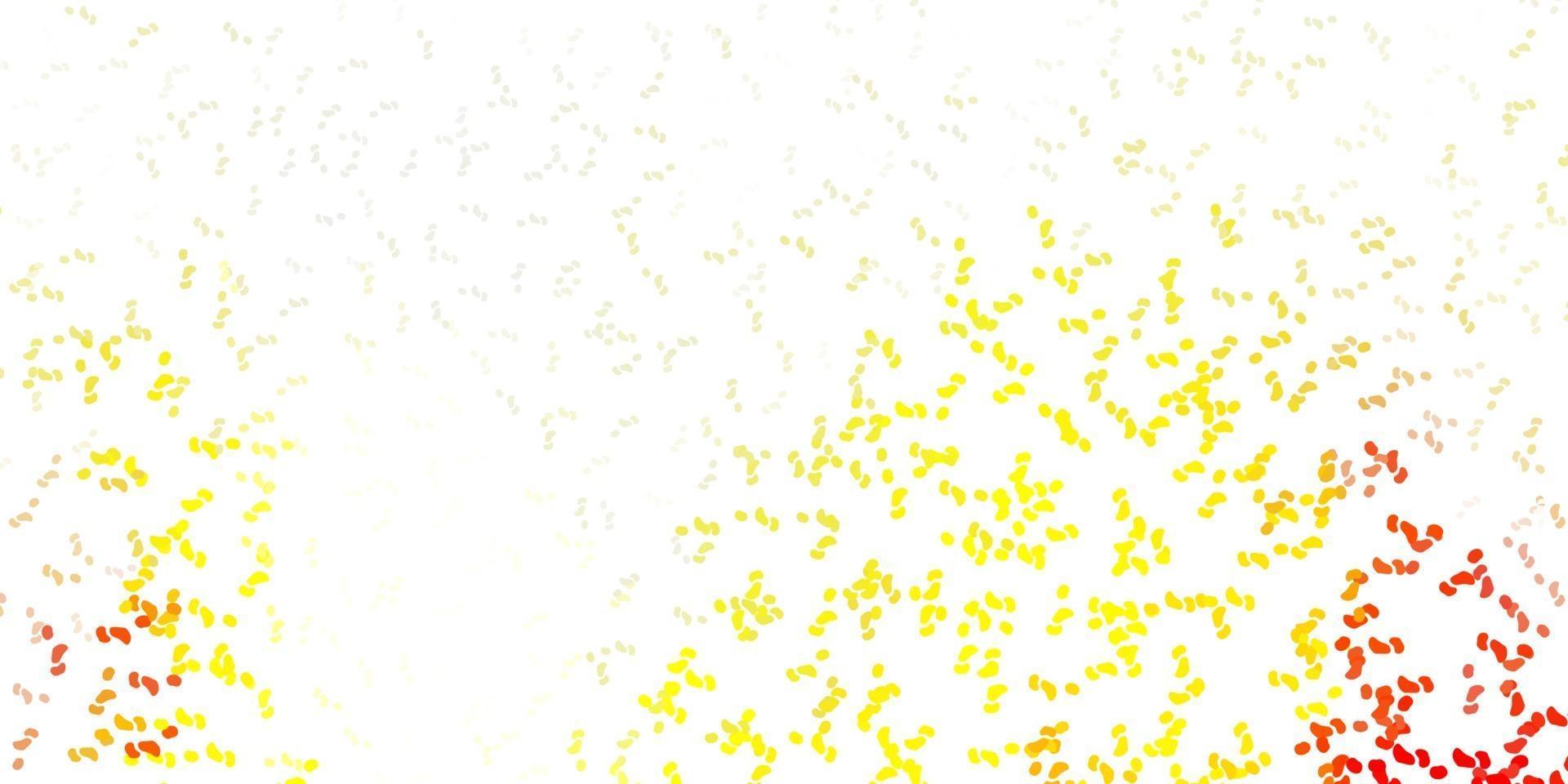 Light orange vector texture with memphis shapes.