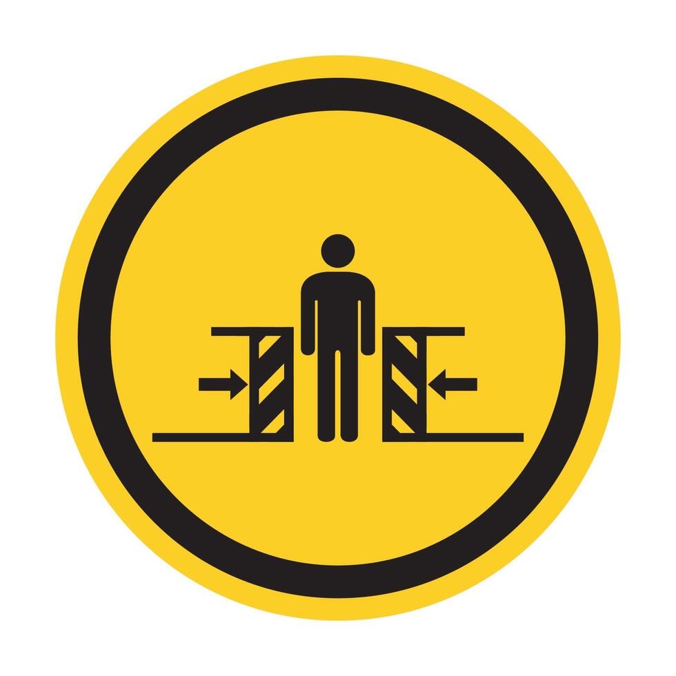 Body Crush Force From Two Sides Symbol Sign Isolate on White Background,Vector Illustration vector