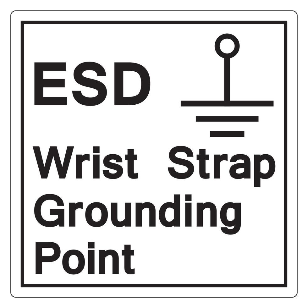 Grounding Point Symbol Sign, Vector Illustration, Isolate On White Background Label. EPS10