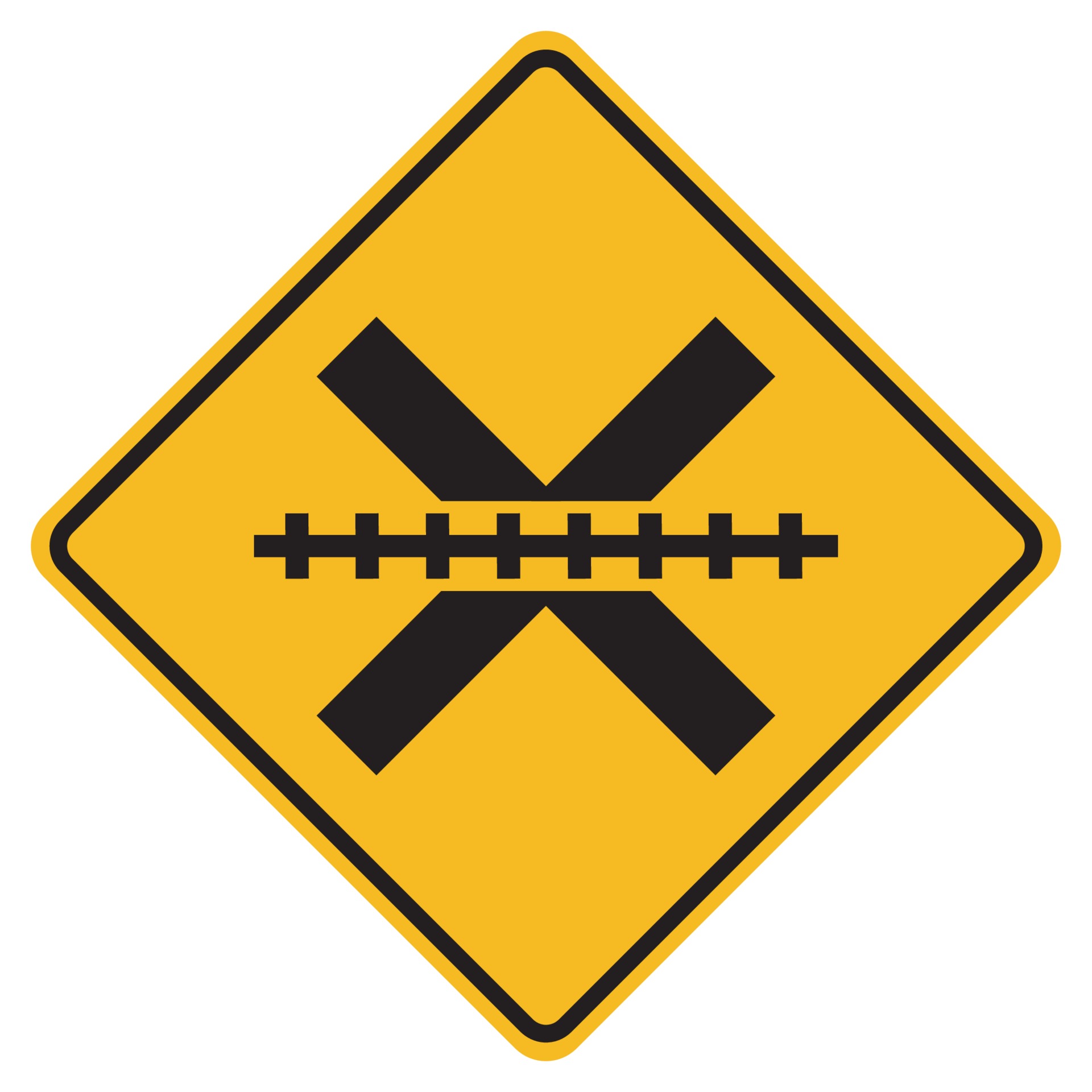 Warning Signs Railway Level Crossing On White Background Vector Art At Vecteezy Warning Signs Railway Level Crossing On White Background Vector Art At Vecteezy