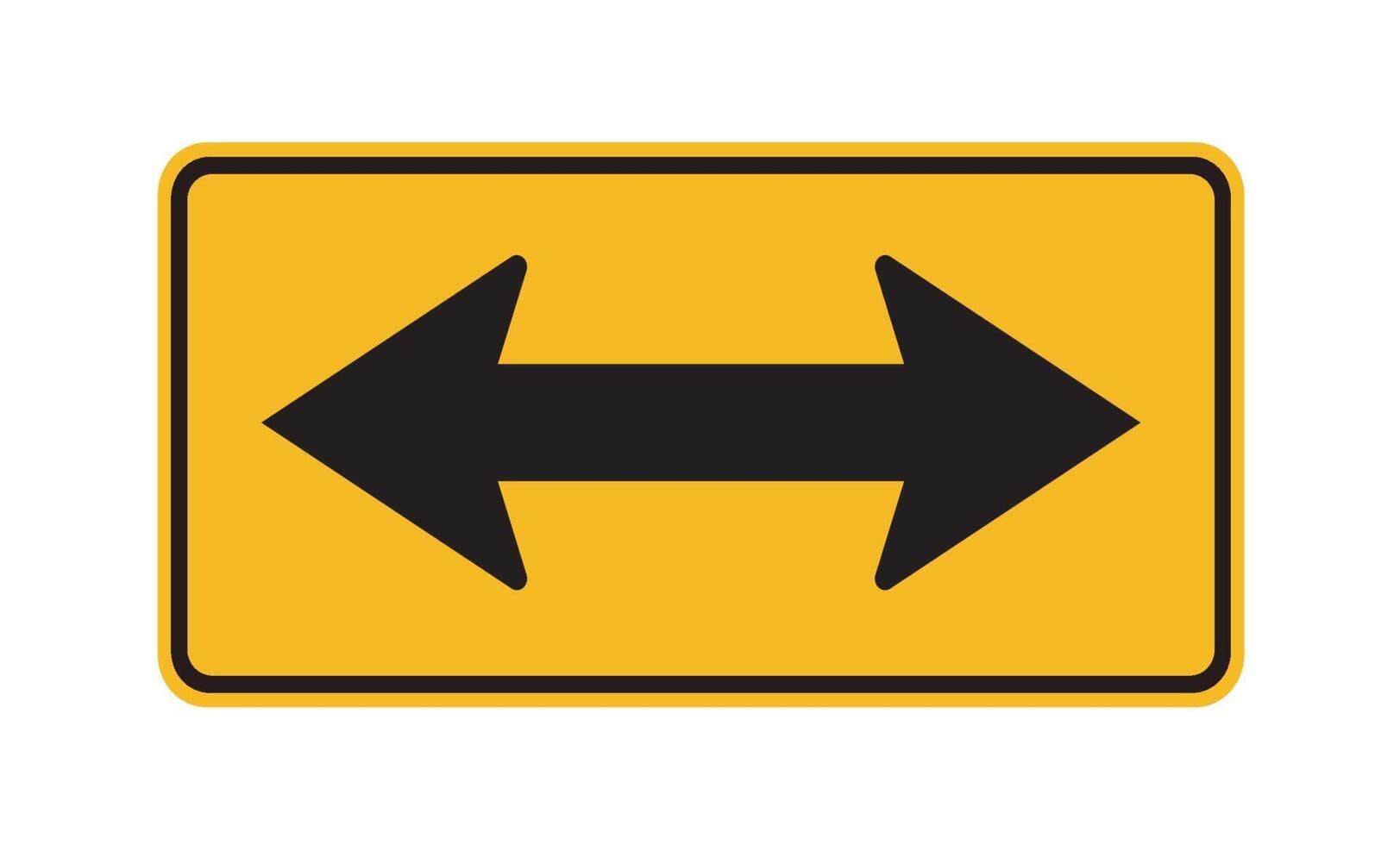 Warning signs Curve marker on white background vector