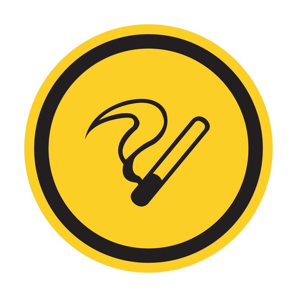 No Smoking Symbol Sign Isolate on White Background,Vector Illustration vector