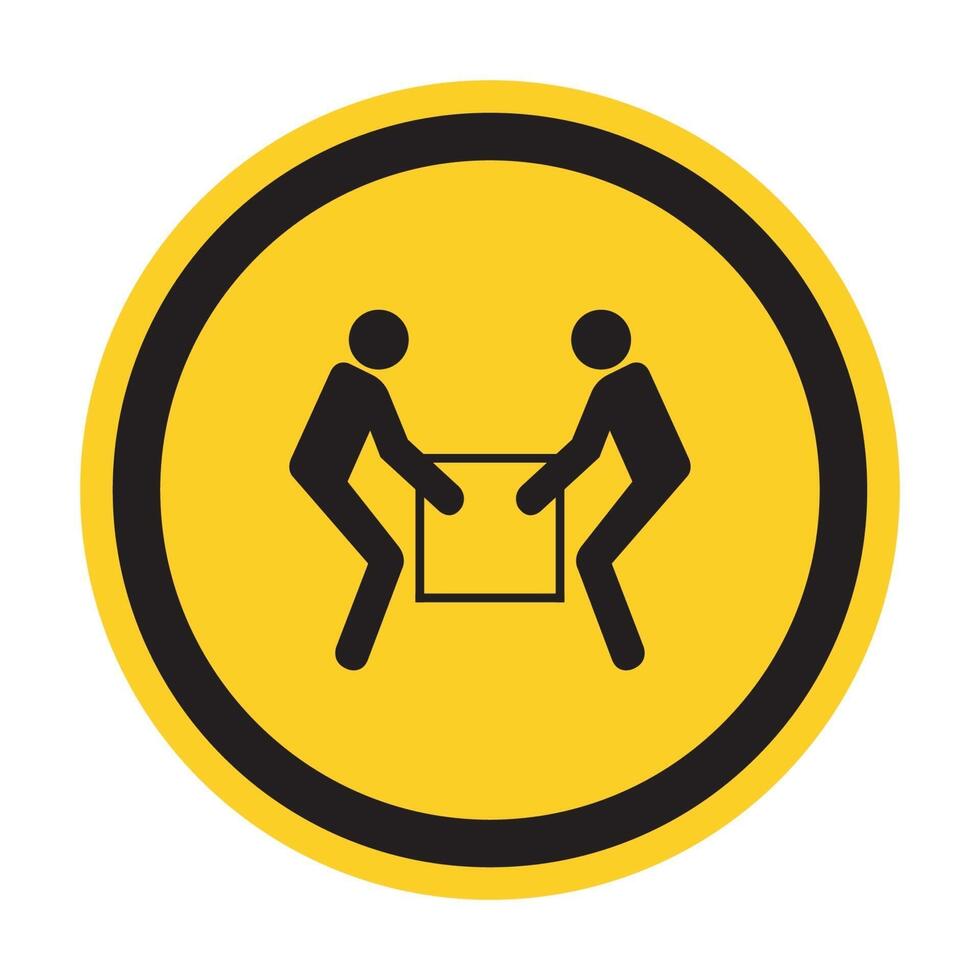 Use Two Person Lift Symbol Sign  Isolate On White Background,Vector Illustration EPS.10 vector