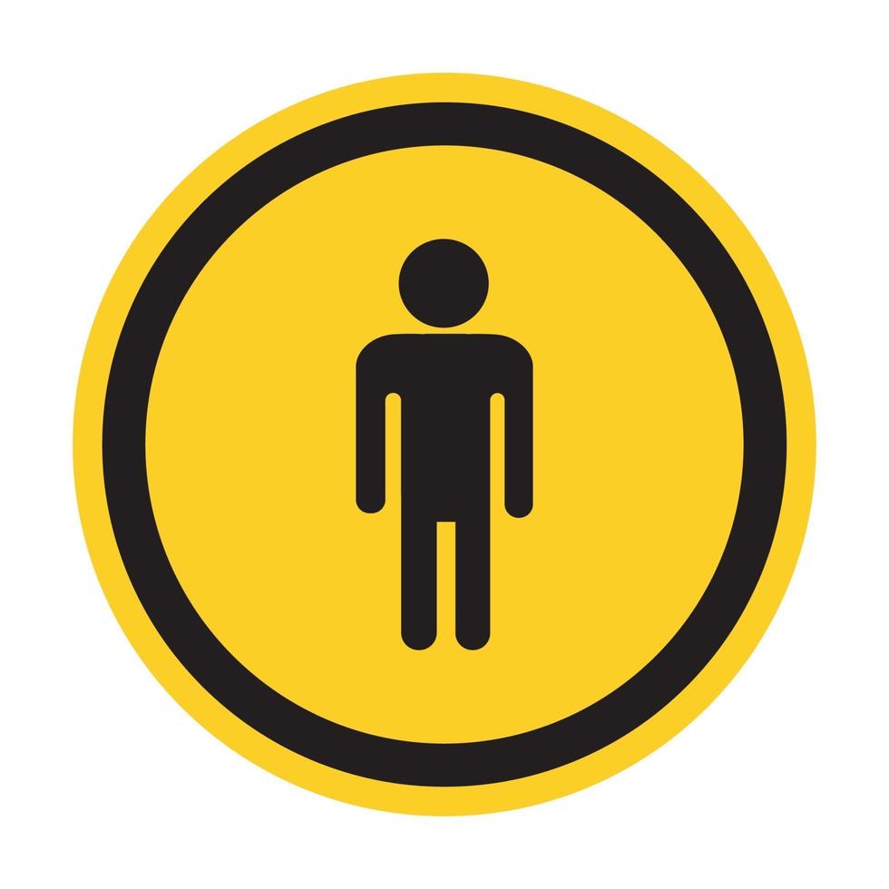 Prohibit People Allowed,Do Not Enter,No Man Entry Sign Isolate On White Background,Vector Illustration vector