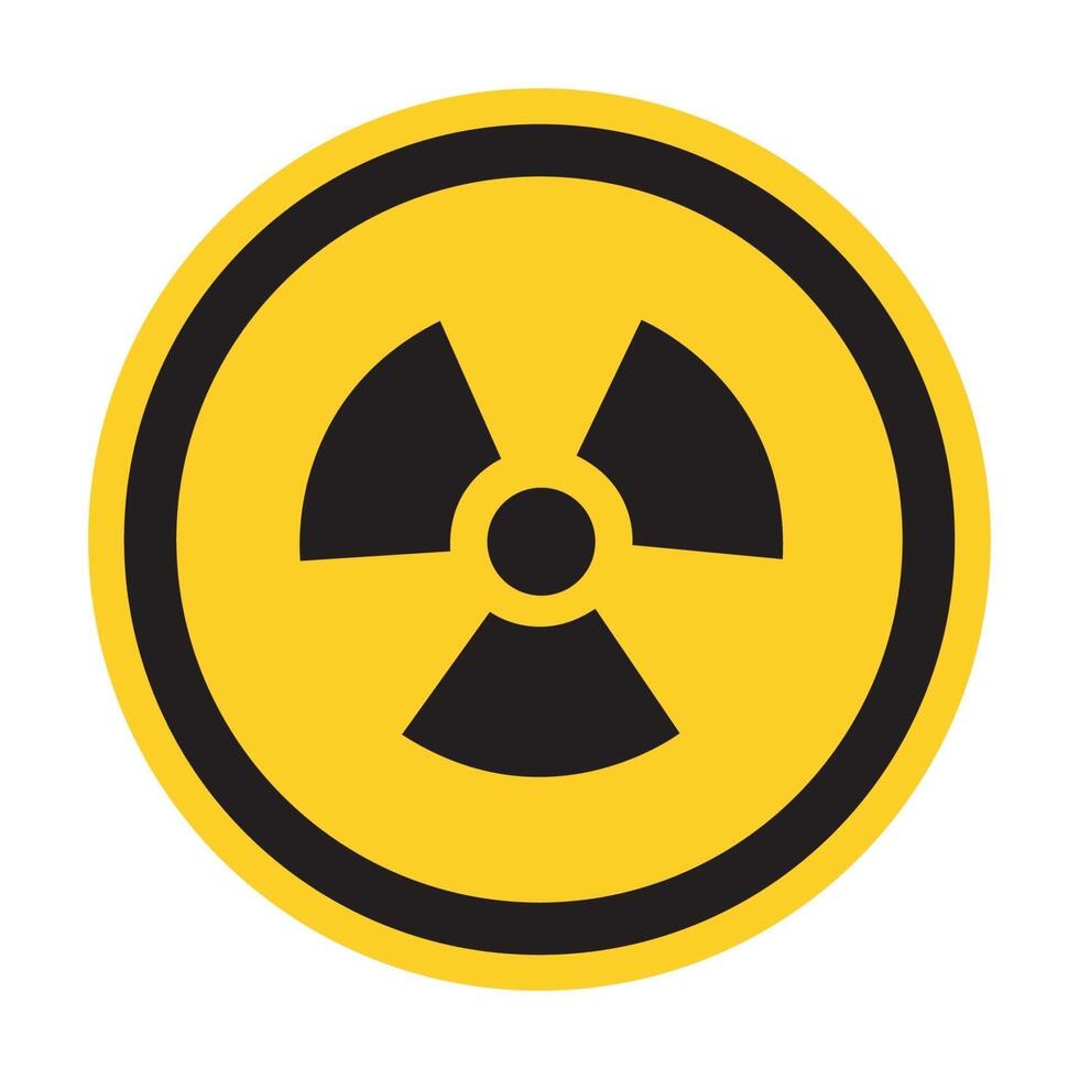 Radiation Hazard Symbol Sign Isolate On White Background,Vector Illustration EPS.10 vector