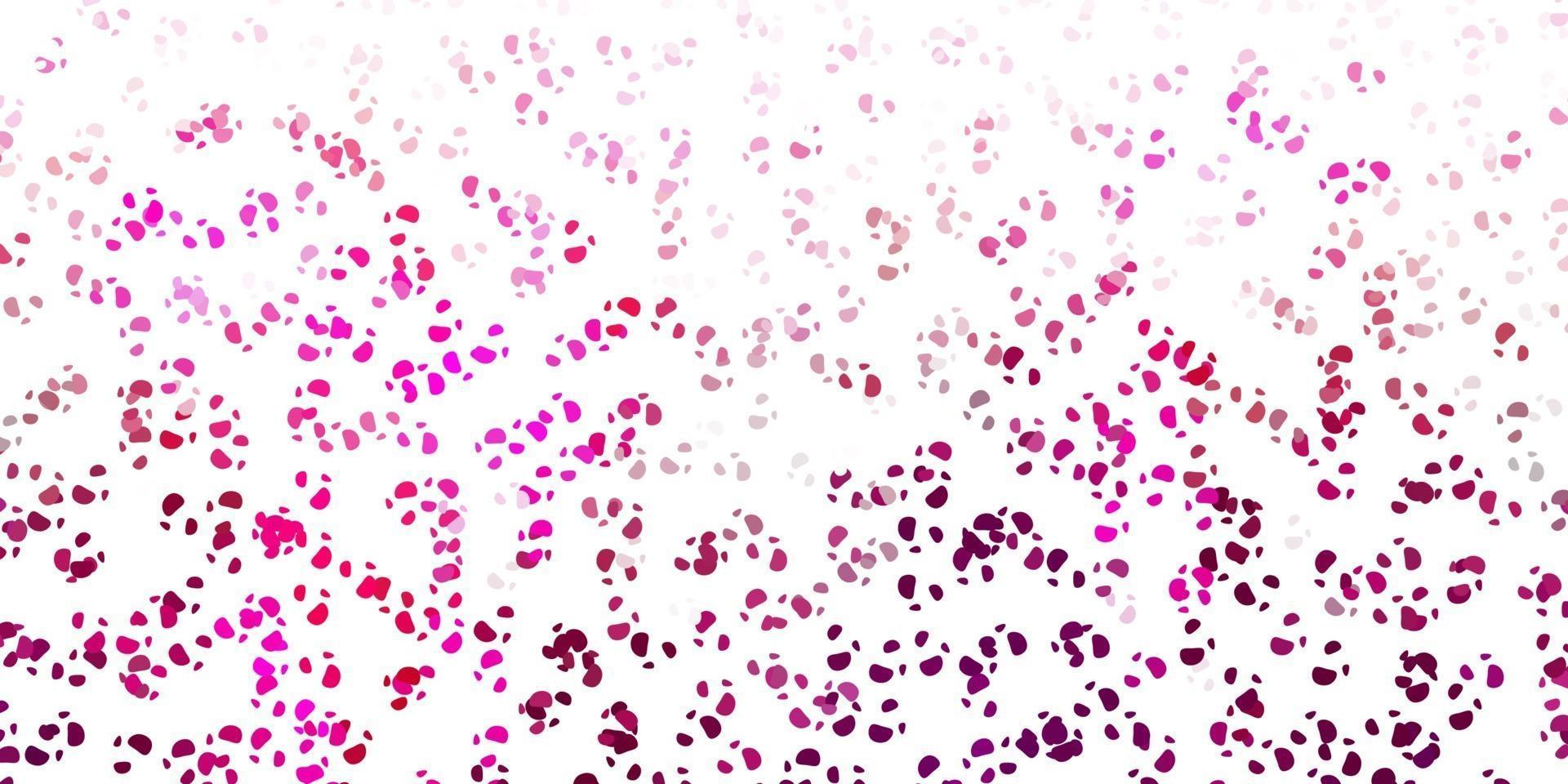 Light pink vector background with random forms.