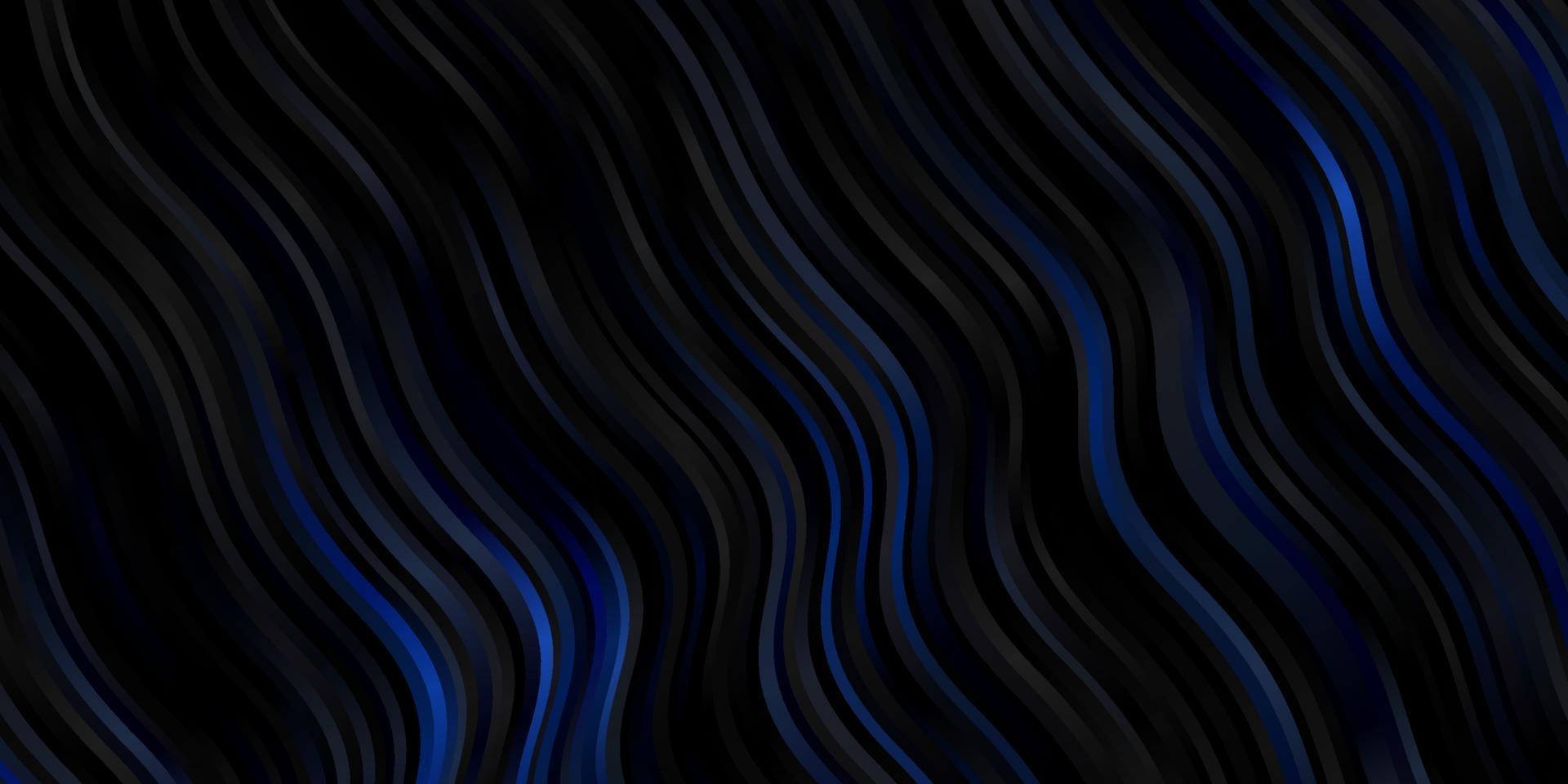 Dark BLUE vector backdrop with curves.