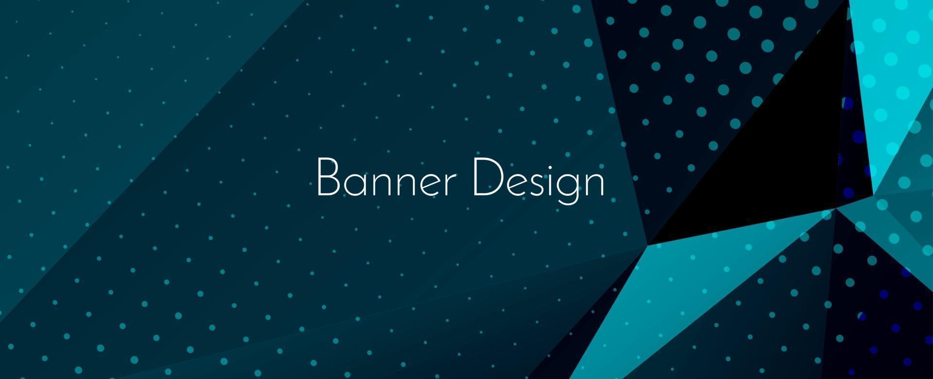 Fondo de banner de diseño decorativo geométrico elegante abstracto vector