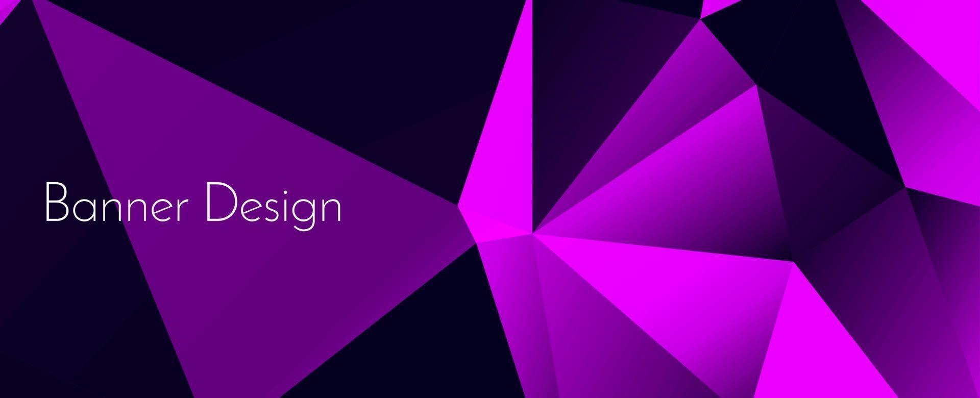 Fondo de banner de diseño decorativo geométrico elegante abstracto vector