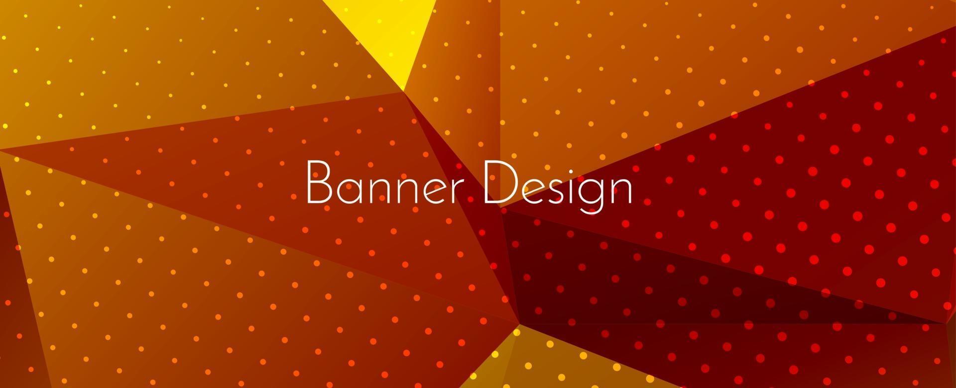 Fondo de patrón de banner de diseño decorativo moderno geométrico abstracto vector