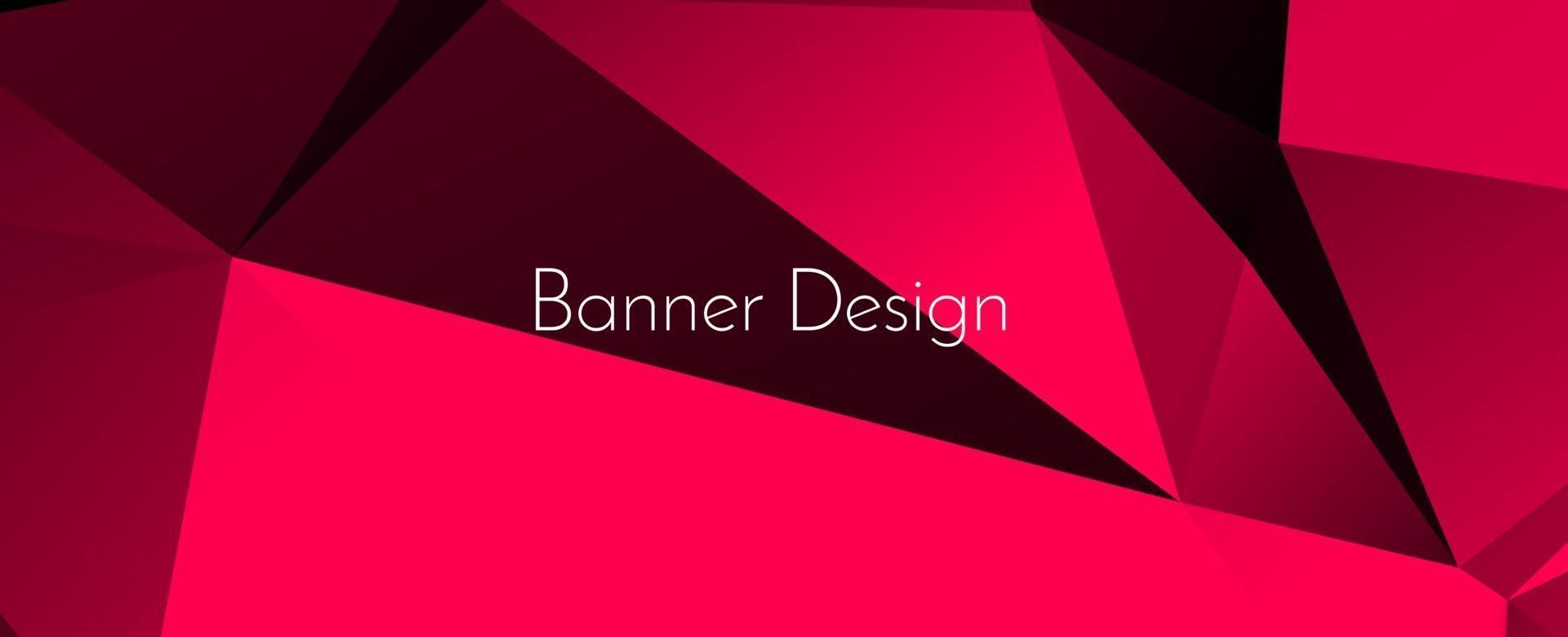 Fondo de banner de diseño decorativo geométrico elegante abstracto vector