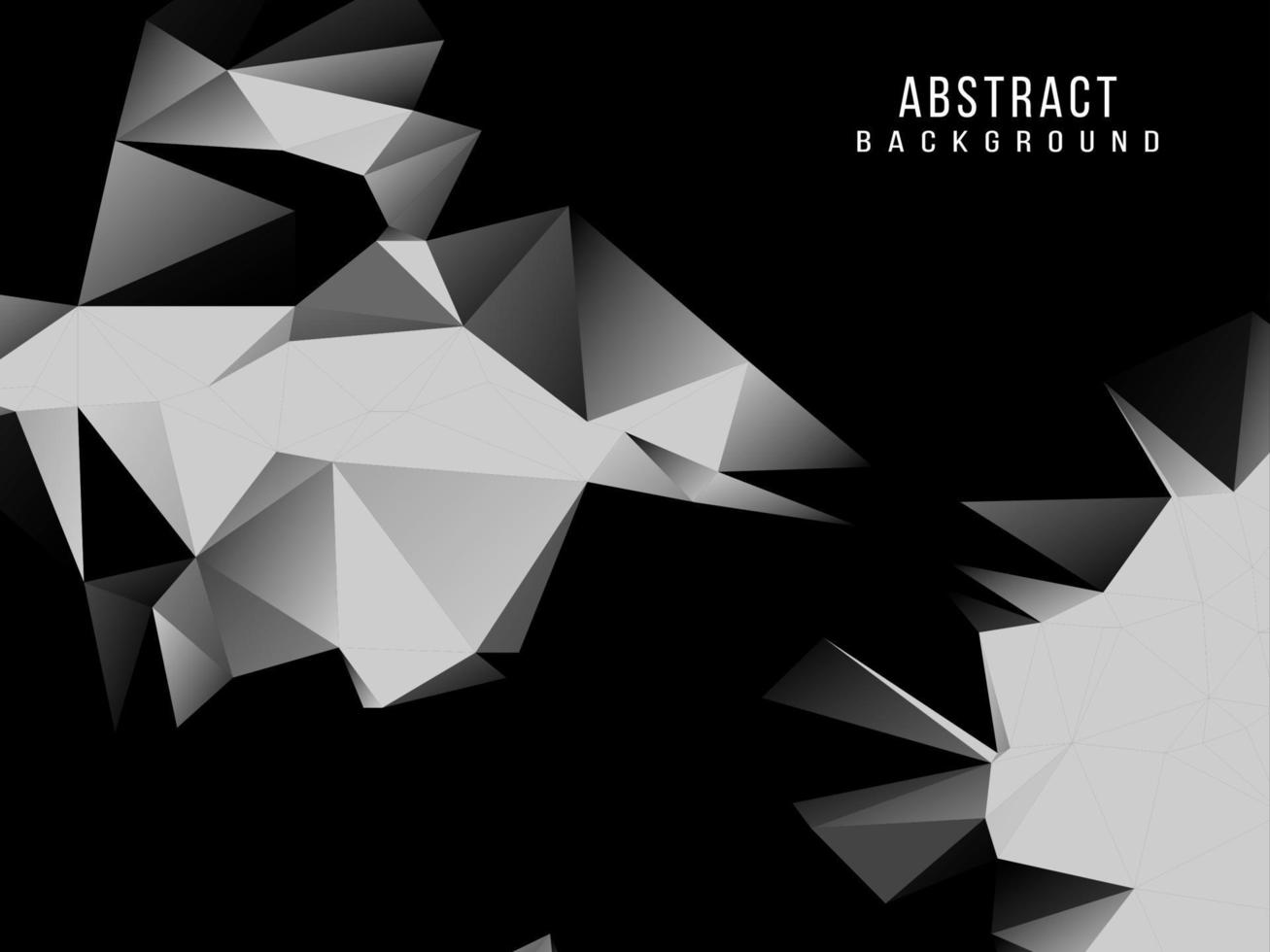 Dark geometric black abstract background elegent design pattern vector