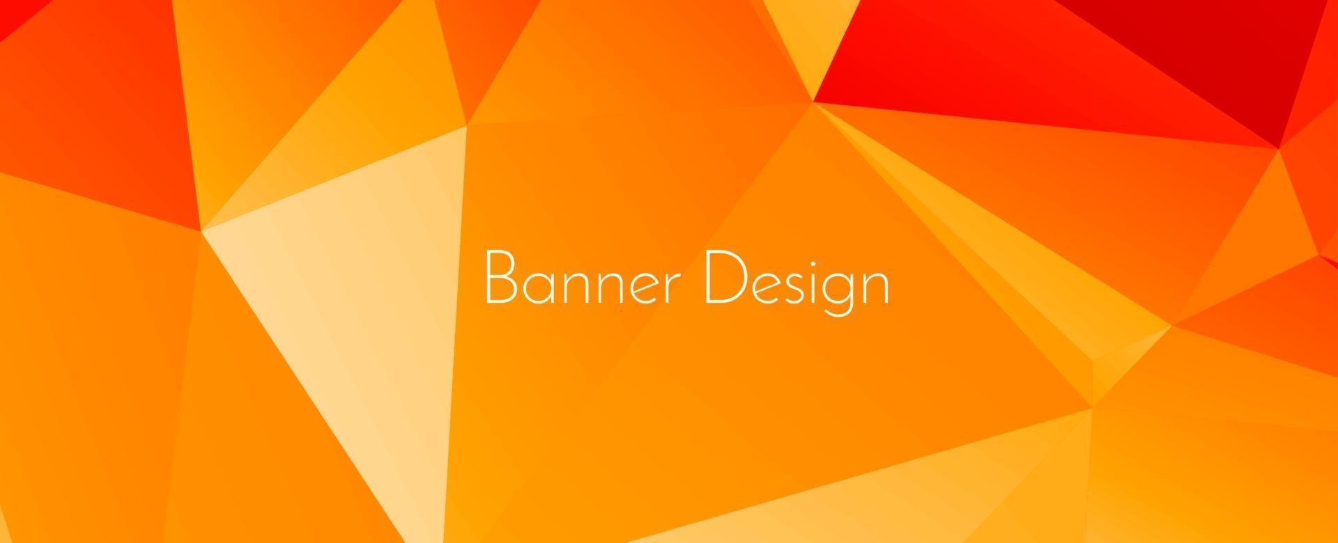 Fondo de patrón de banner elegante geométrico abstracto con estilo moderno vector