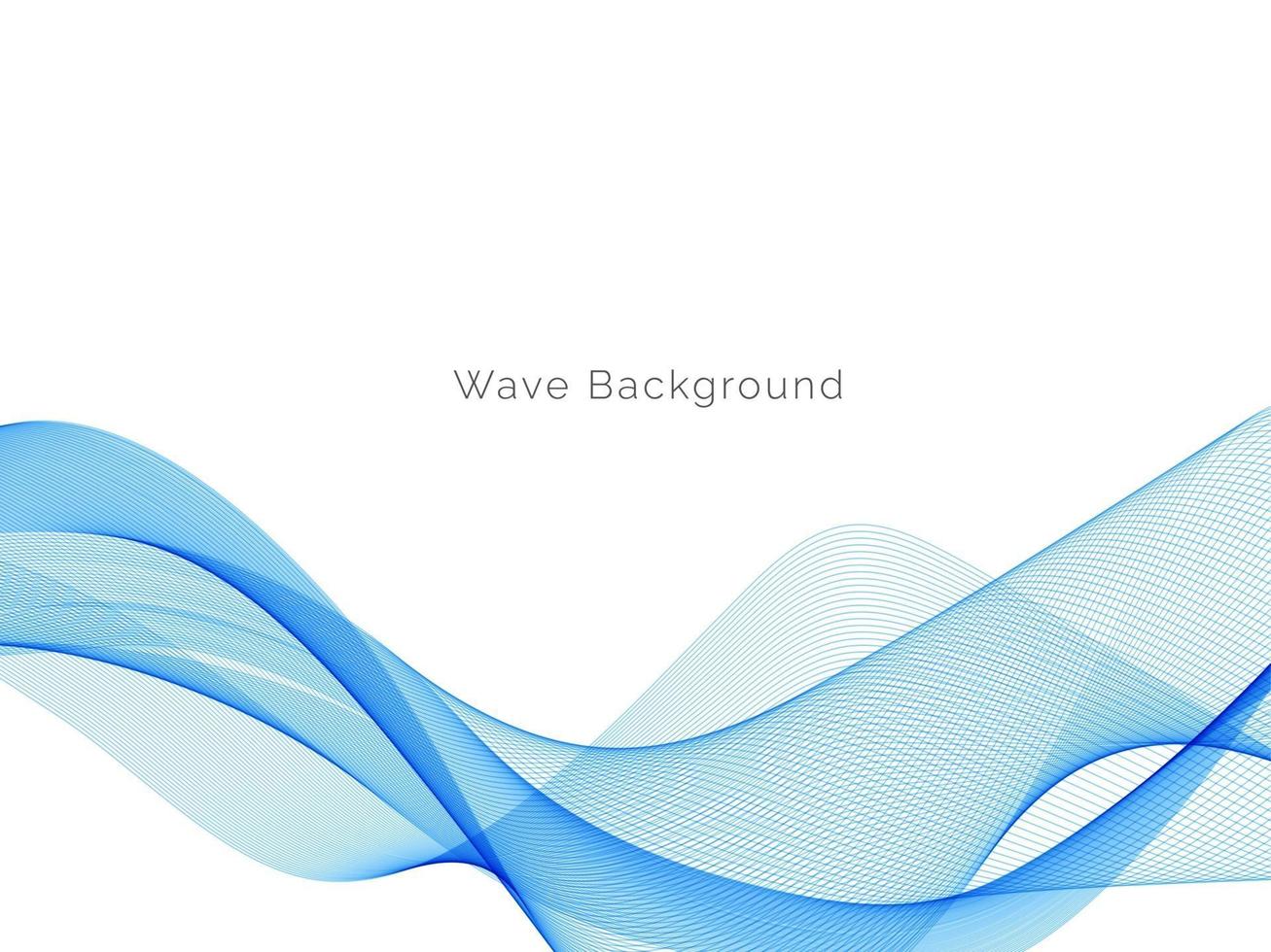 Abstract blue modern wave design background vector