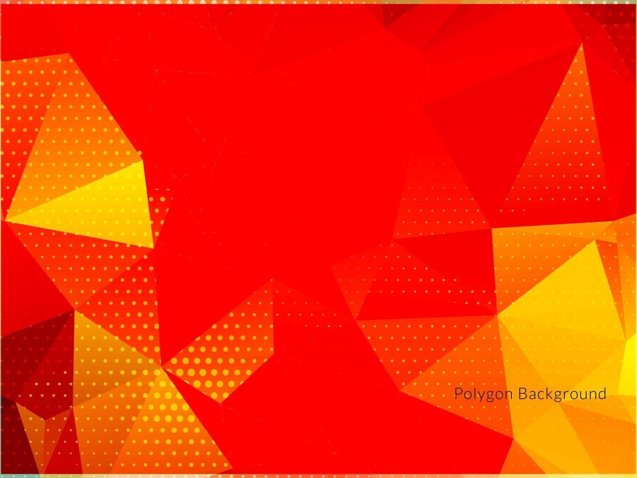 Modern colorful geometric polygon background vector