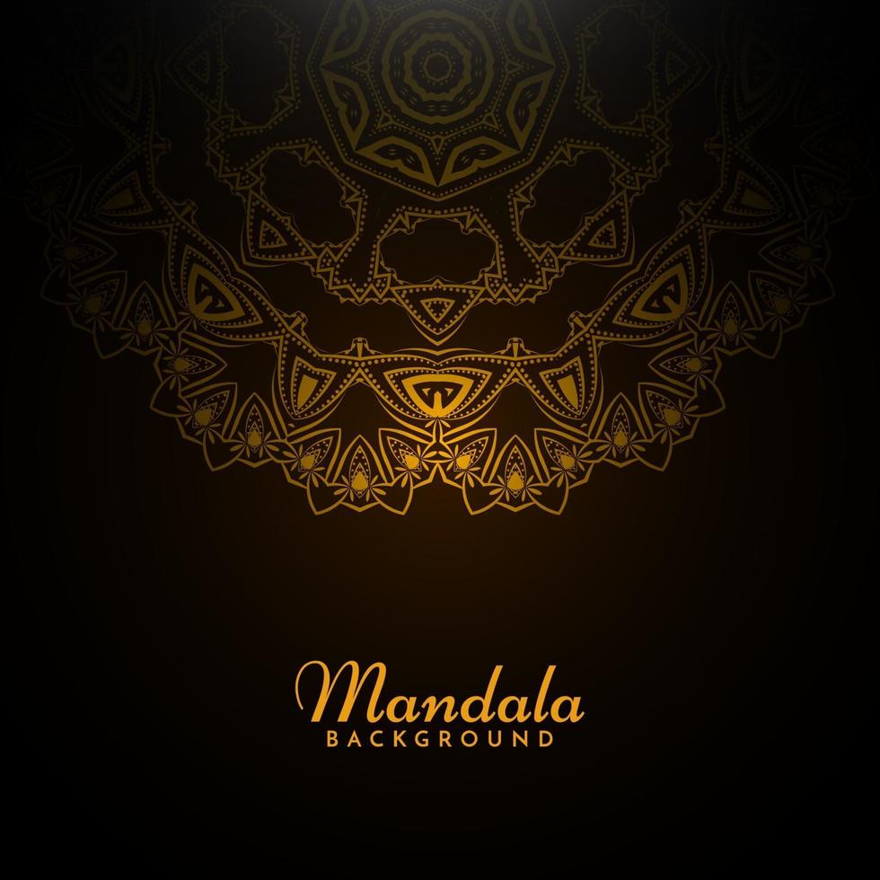 Decorative background with stylish mandala design ornament pattern vector