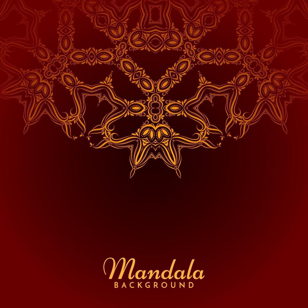 fondo de lujo decorativo hermoso diseño mandala vector