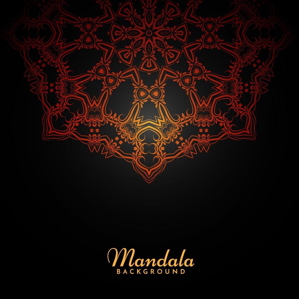 patrón de lujo clásico elegante mandala patrón decorativo fondo vector