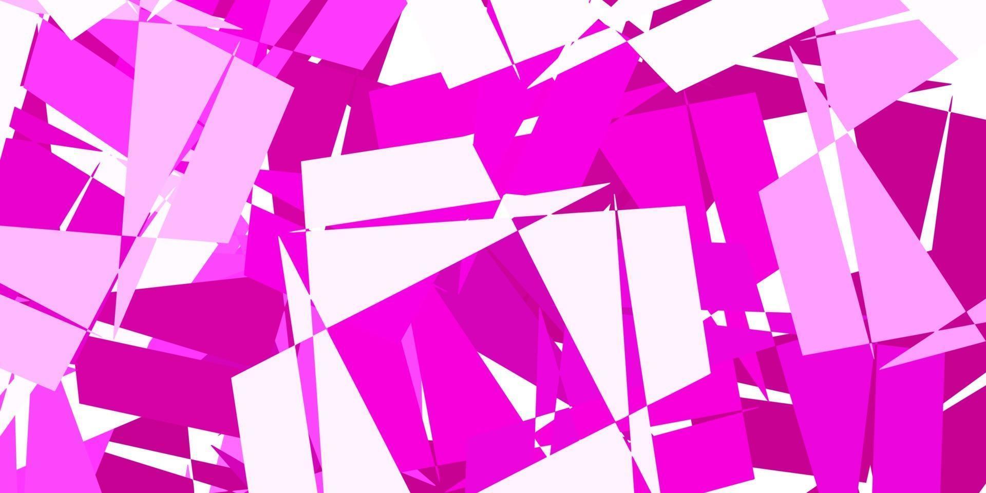diseño poligonal geométrico vector rosa claro.