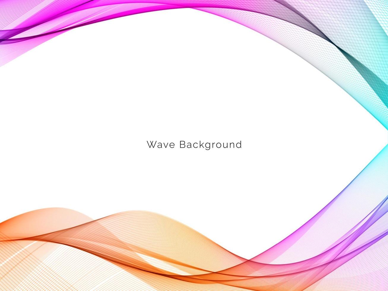 colorful motion wave style abstract background vector