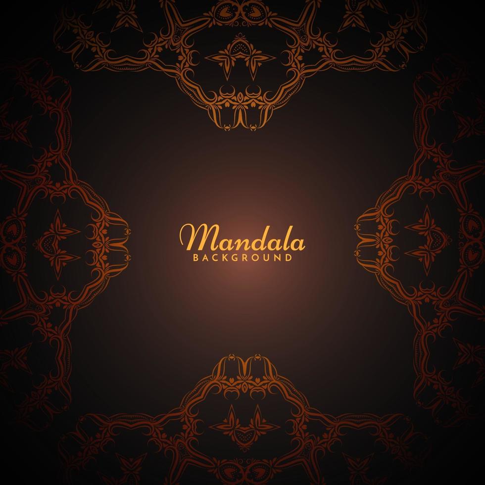 Decorative background with stylish mandala design ornament pattern vector