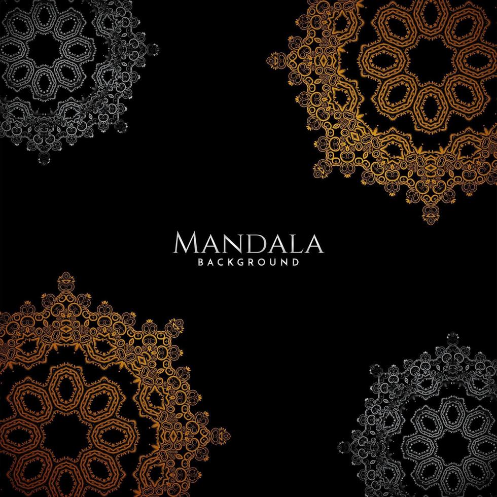 Mandala design decorative stylish royal background vector