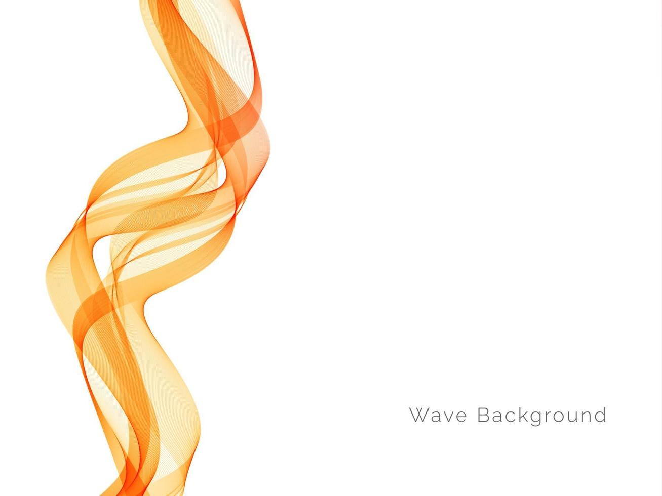 Decorative design modern with stylish smooth yellow wave background vector