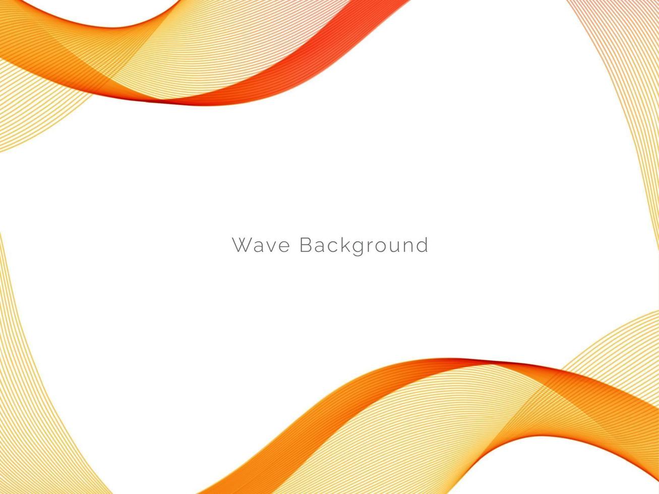 Decorative design modern with stylish smooth yellow wave background vector