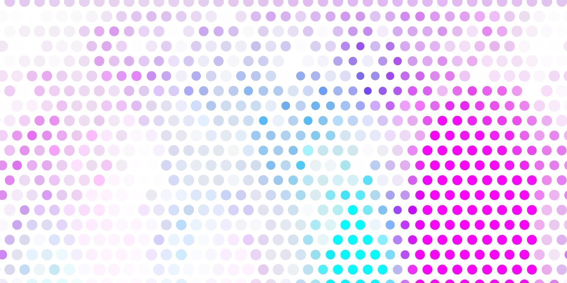 Light pink, blue vector background with spots.