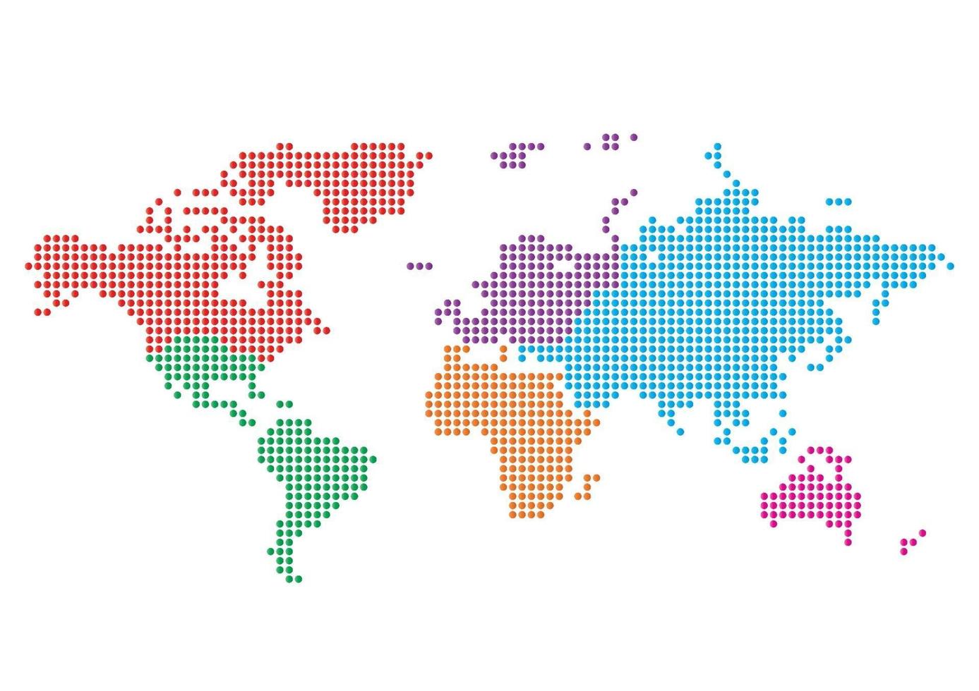 colorful map dot vector