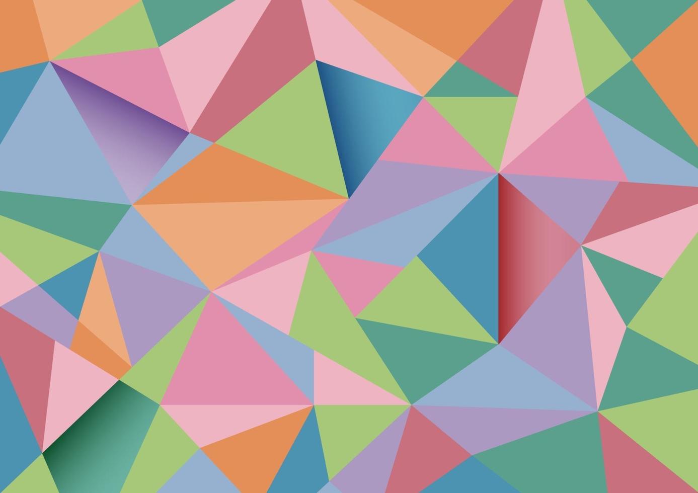 polígono abstracto colorido vector