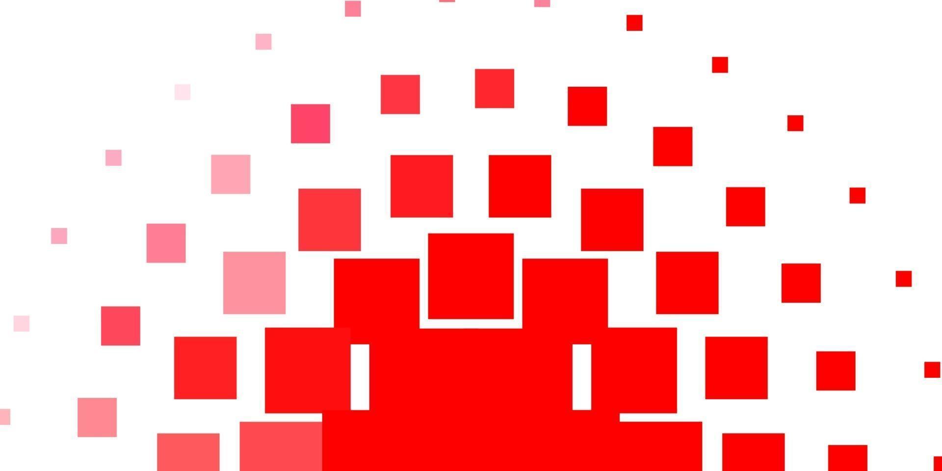 plantilla de vector rojo claro en rectángulos.