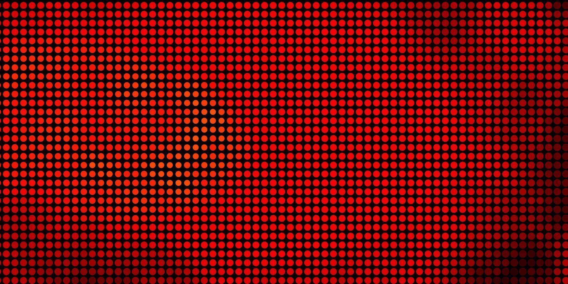 textura de vector rojo, amarillo claro con discos.