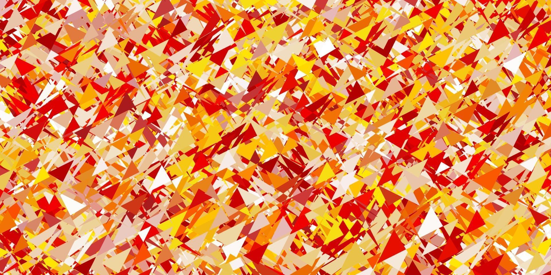 Light Brown vector backdrop with lines, triangles.