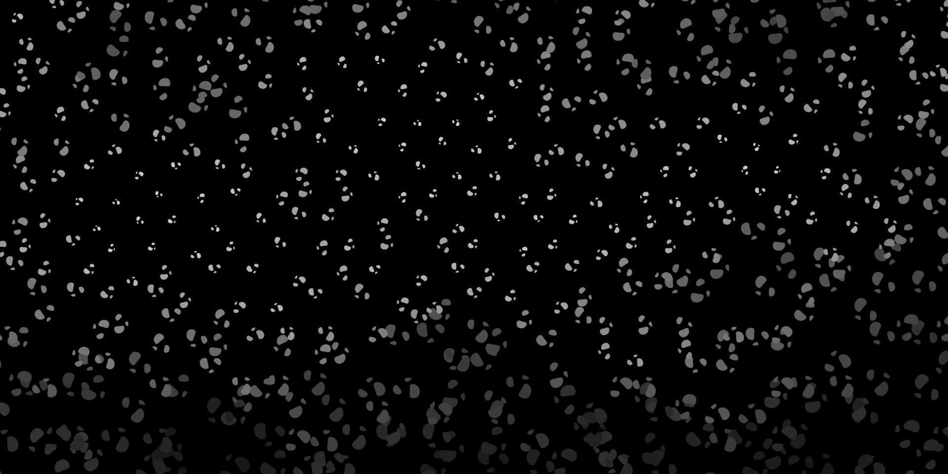 Dark gray vector background with random forms.