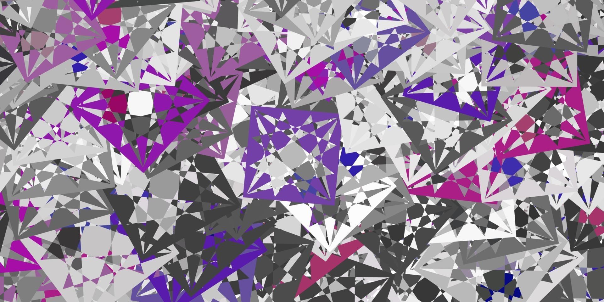 Light Gray vector background with triangles.