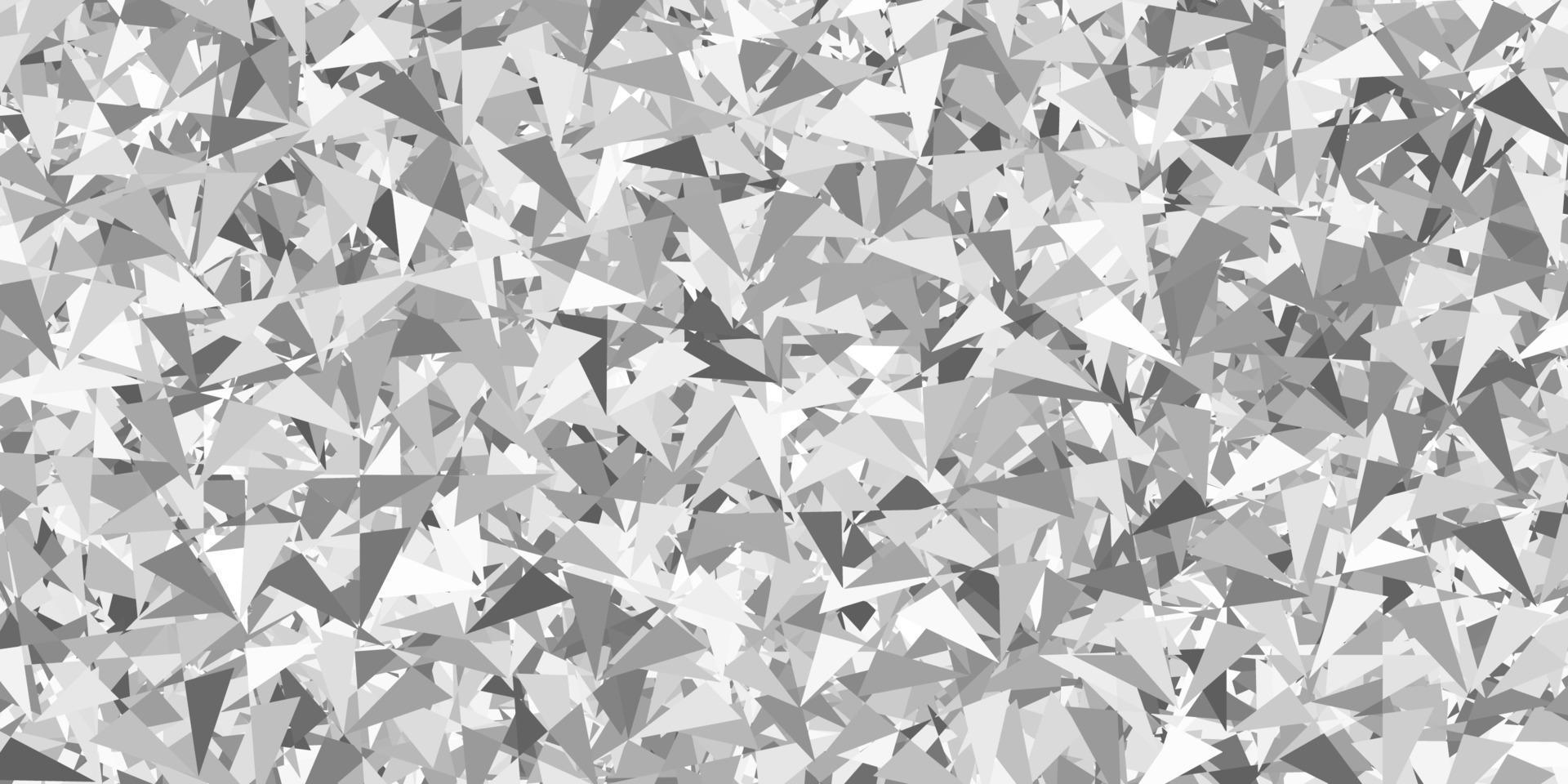 diseño vectorial gris claro con formas triangulares. vector