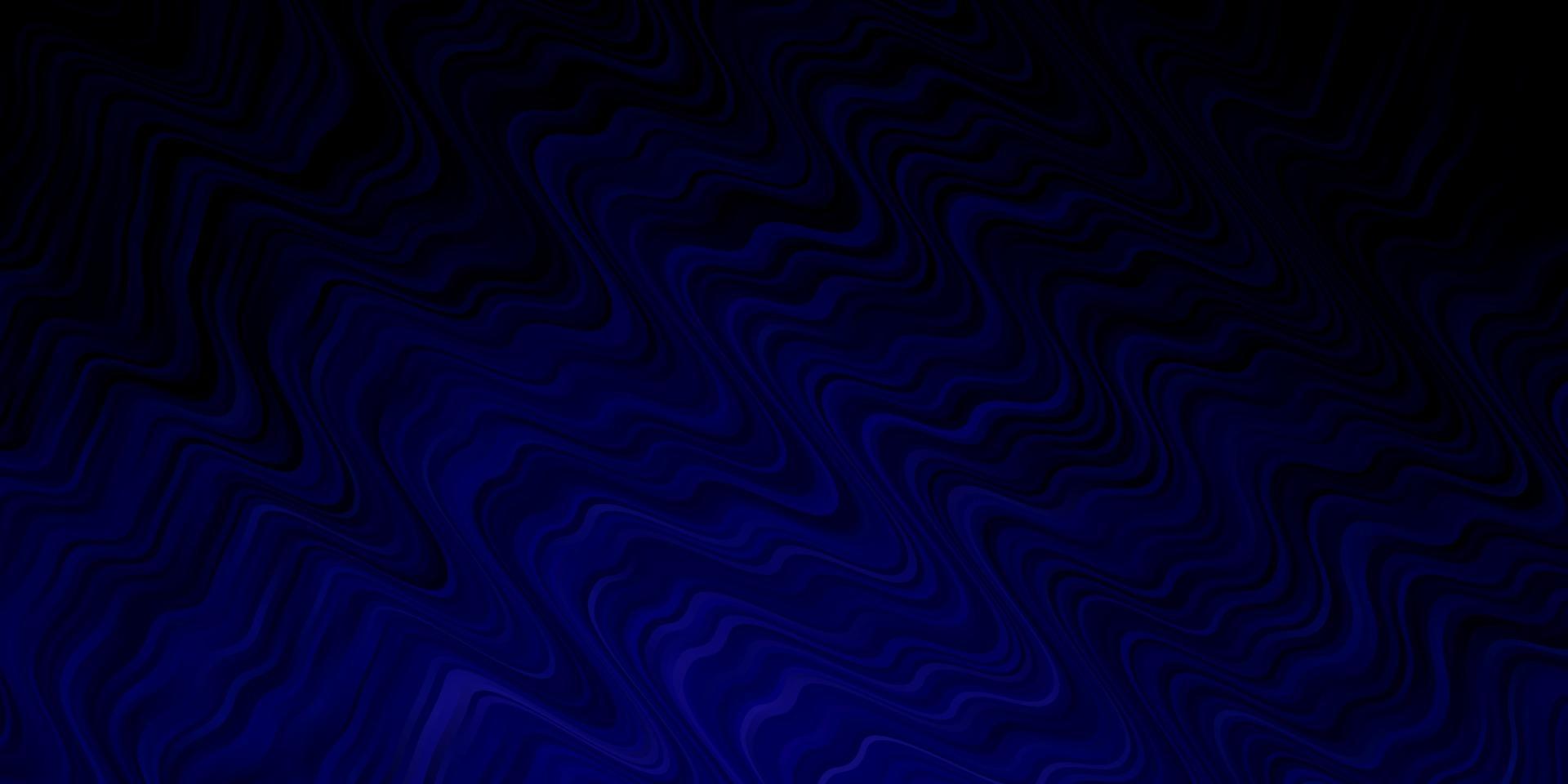 Fondo de vector azul oscuro con líneas torcidas.