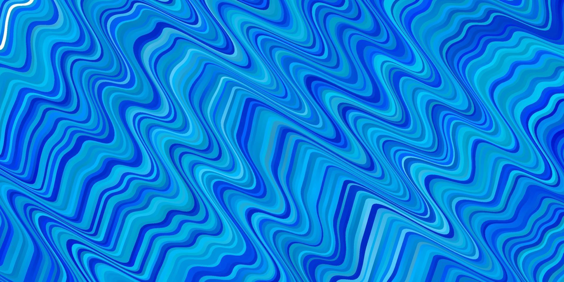 textura de vector azul claro con curvas.