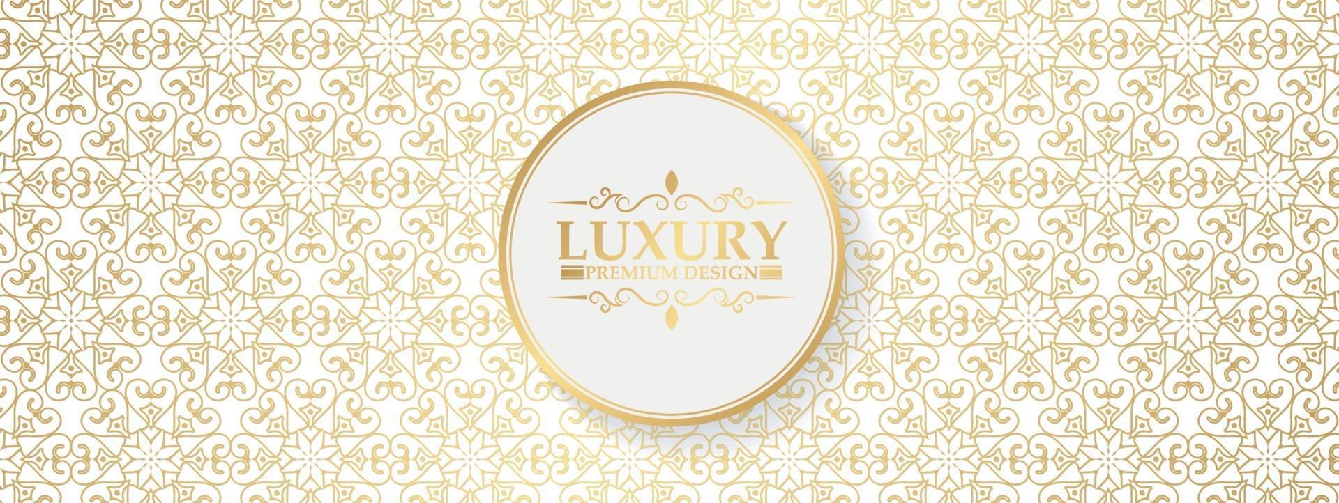 Luxury ornament pattern design background vector