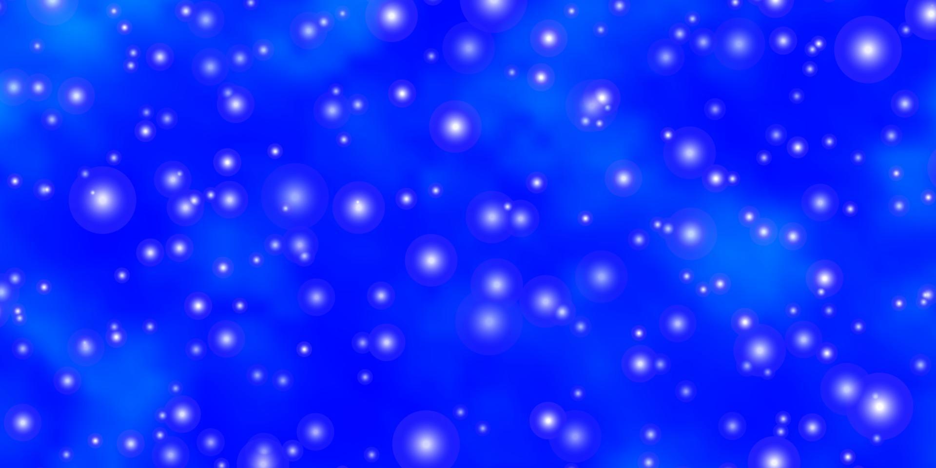 patrón de vector azul claro con estrellas abstractas.