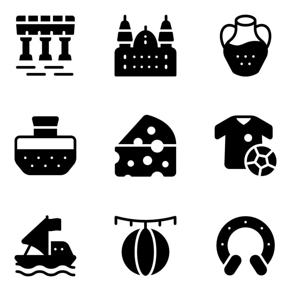 Spanish Culture Elements vector