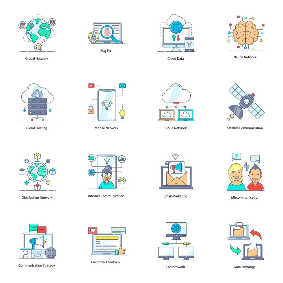 Network and Communication vector