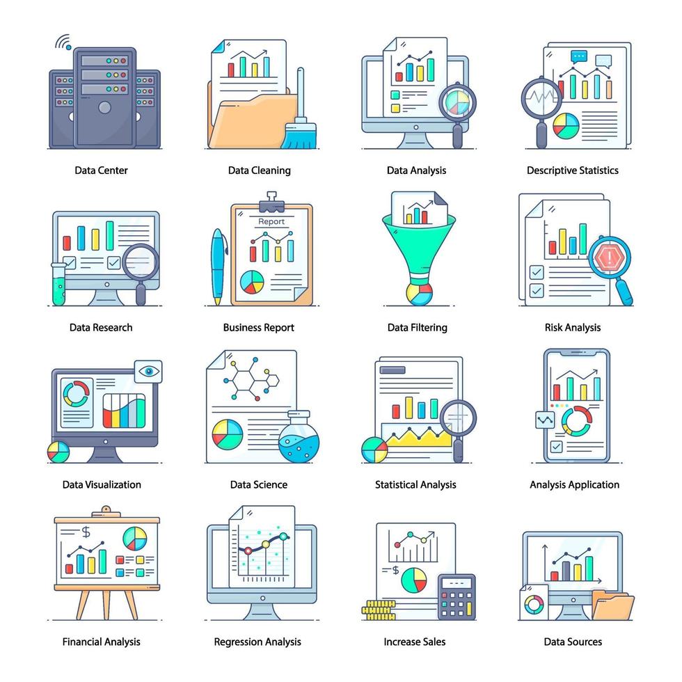 Statistical and Data Analysis vector