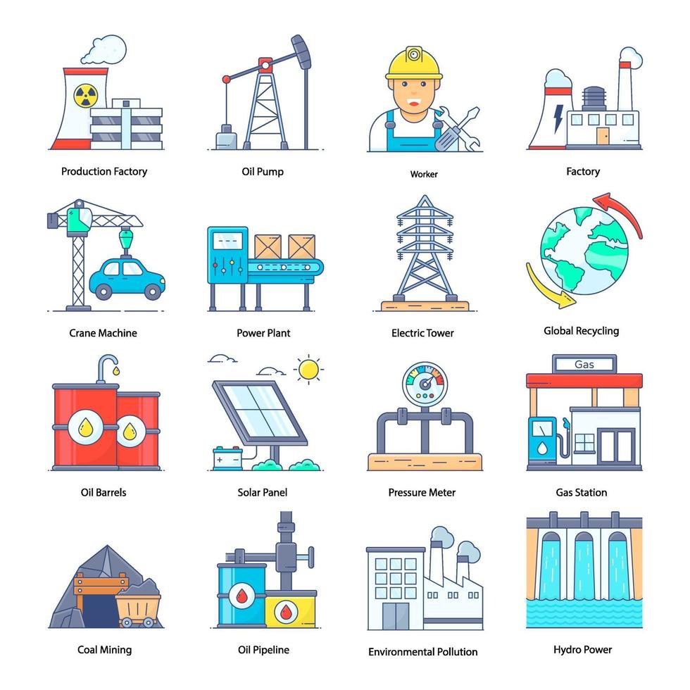 Industrial Automation Elements vector